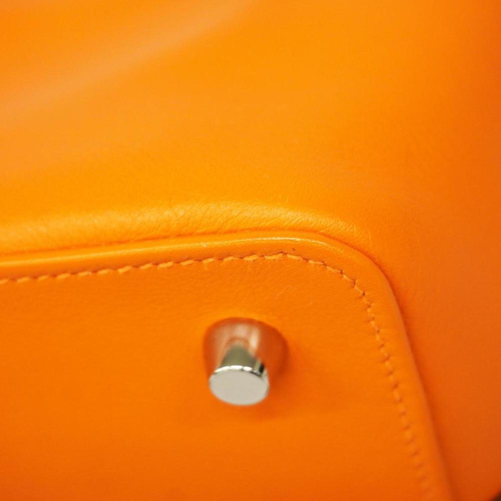 Hermes Handbag Tool Box 20 □N Engraved Swift Orange Ladies - Picture 6 of 13
